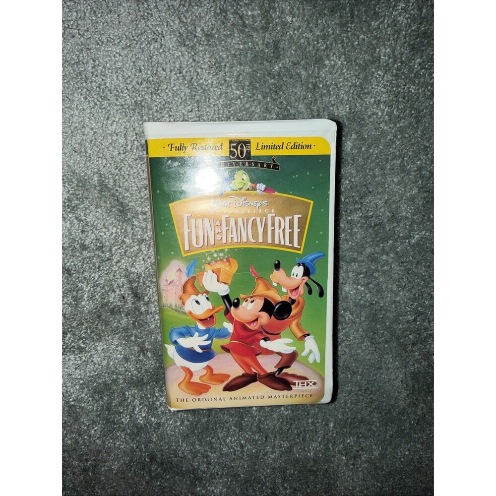 Fun and Fancy Free: 55th Anniversary Walt Disney's Masterpiece (VHS, Limited...